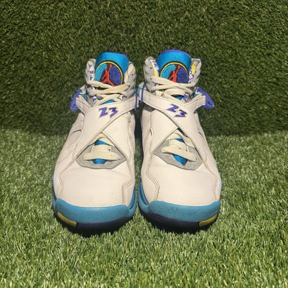 Size 6 - Air Jordan 8 Retro White Aqua W - Picture 2 of 6